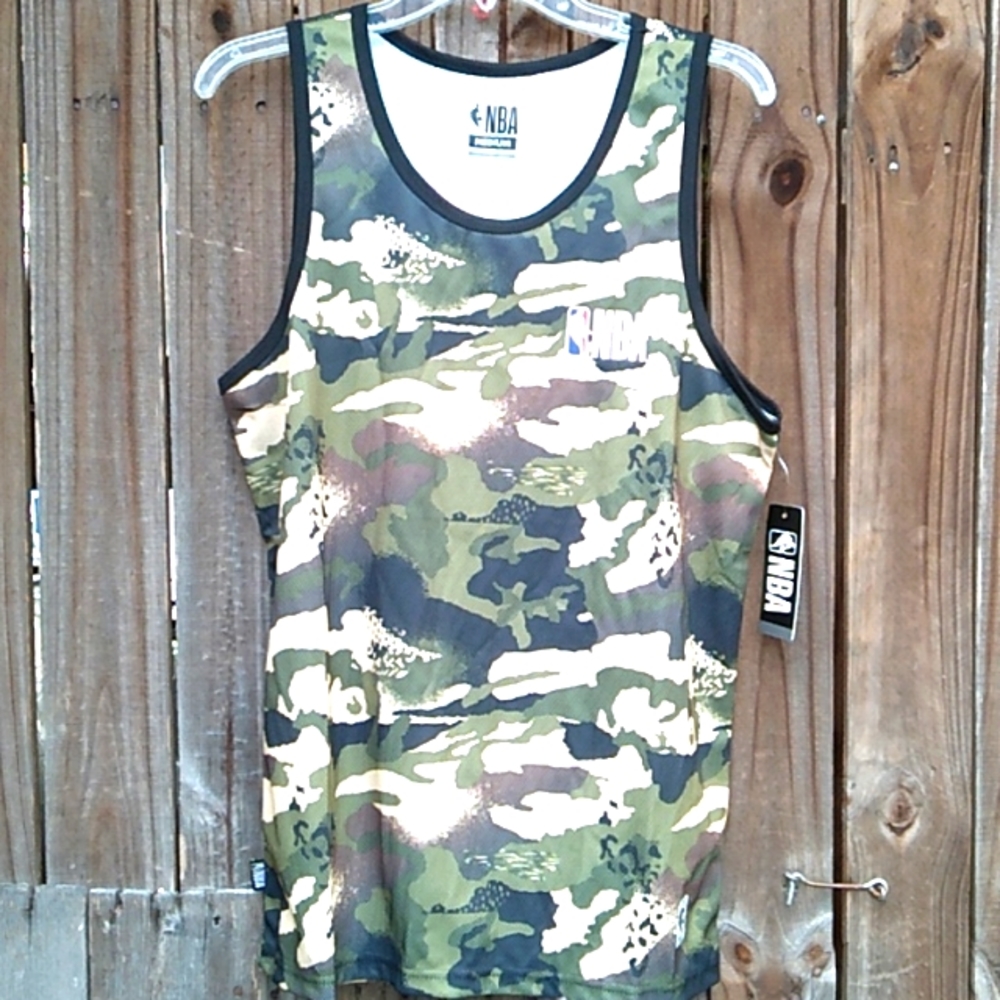 NBA Green Camo Men's Tank Top ( M) - Picture 1 of 10